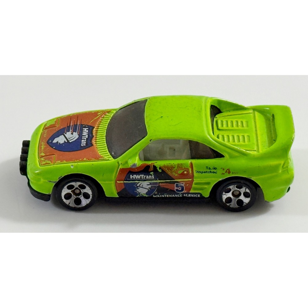 Hot Wheels Toyota MR2 Kids 1:64 Green HWTrans Maintenance Service 1991 Vintage